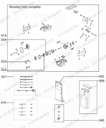 Взрыв-схема комплектующей Electrolux ELM5100PU - Схема узла Internal parts